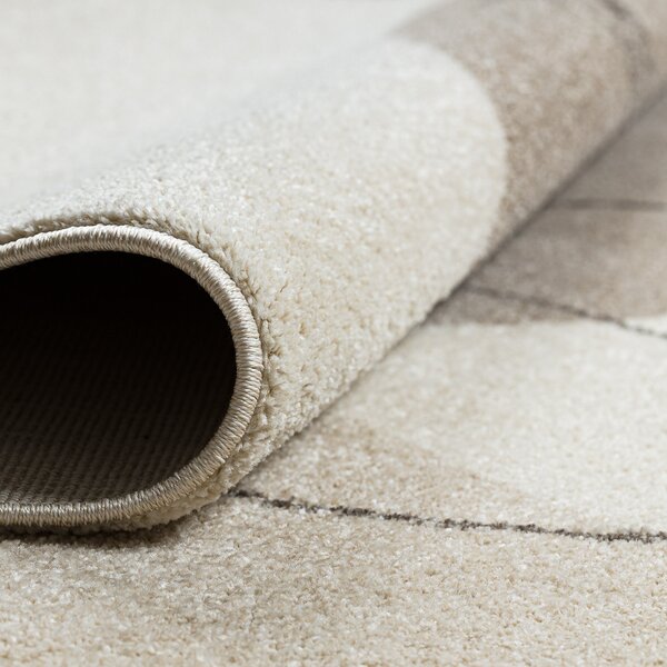 Dywany Łuszczów , Kusový koberec Fusion 8299 cream/beige, 80x150, biela, kancelária