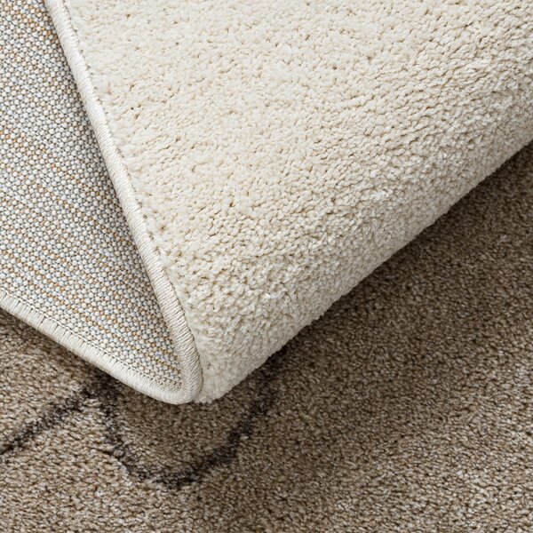 Dywany Łuszczów , Kusový koberec Fusion 8299 cream/beige, 80x150, biela, kancelária