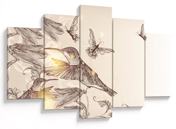 Obraz - Kolibríky (150x105 cm)