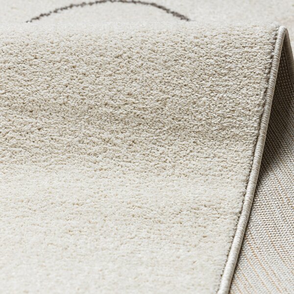 Dywany Łuszczów , Kusový koberec Fusion 8299 cream/beige, 80x150, biela, kancelária