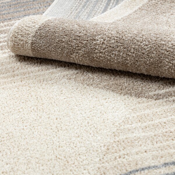 Dywany Łuszczów, Kusový koberec Fusion 0815 cream/beige, 140x190, béžová, kancelária