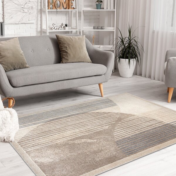 Dywany Łuszczów, Kusový koberec Fusion 0815 cream/beige, 140x190, béžová, kancelária