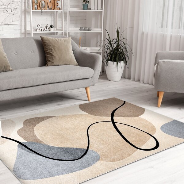 Dywany Łuszczów , AKCIA: 140x190 cm Kusový koberec Fusion 9213 cream/beige, béžová, kancelária
