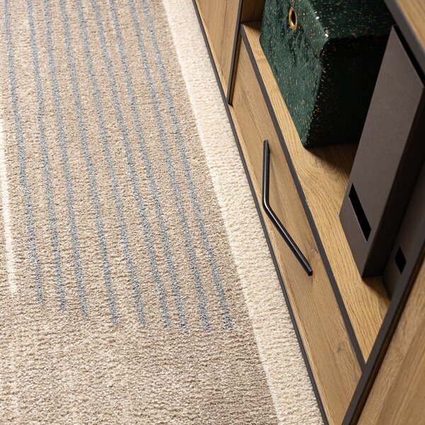 Dywany Łuszczów, Kusový koberec Fusion 0815 cream/beige, 140x190, béžová, kancelária