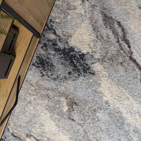 Dywany Łuszczów, Kusový koberec Fusion 9613 l. grey/dark grey, 120x170, šedá, kancelária
