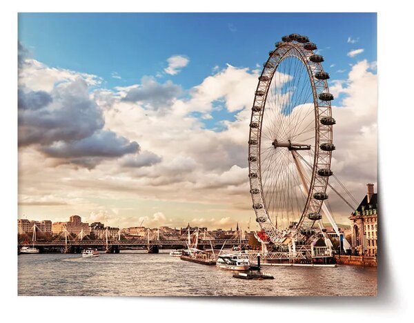 Sablio Plagát London eye - 60x40 cm