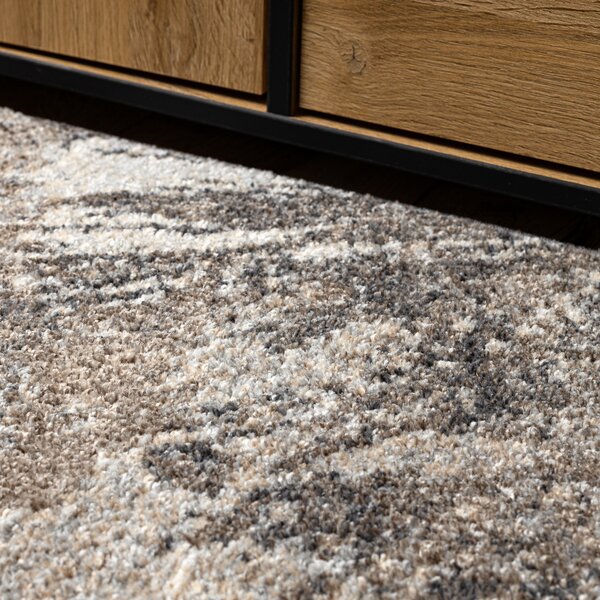 Dywany Łuszczów , Kusový koberec Fusion 9617 dark grey/brown, 80x150, šedá, kancelária