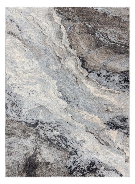 Dywany Łuszczów, Kusový koberec Fusion 9613 l. grey/dark grey, 120x170, šedá, kancelária