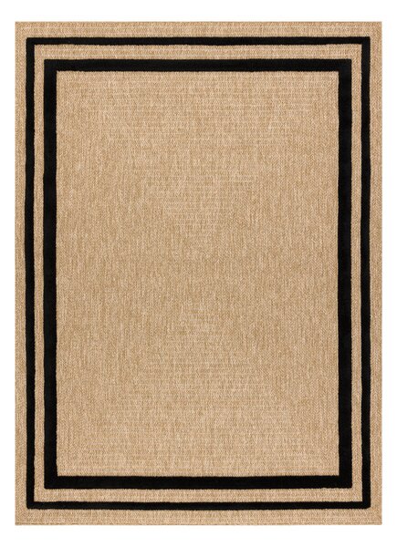 Dywany Łuszczów, Kusový koberec Spark 0687 beige/black, 160x220, béžová, chodba / predsieň