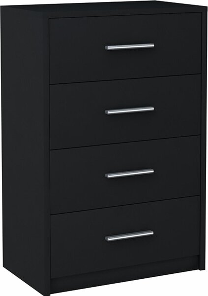 BODO komoda 60cm 4S BLACK 4-zásuvková polica