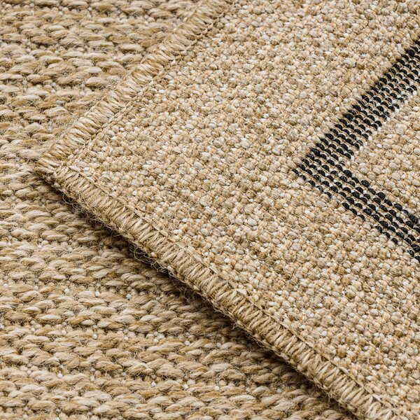 Dywany Łuszczów, Kusový koberec Spark 0687 beige/black, 160x220, béžová, chodba / predsieň