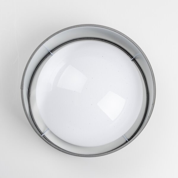 LED stropné svietidlo LED/12W/230V, priemer 32 cm, sivé/strieborné