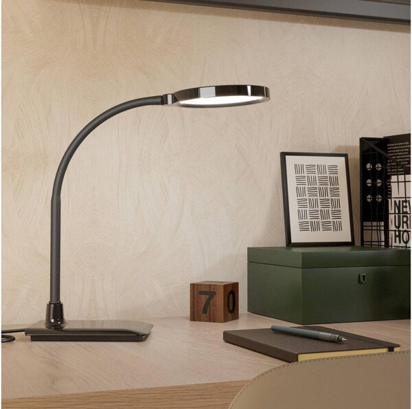 Eglo 902175 - LED stmievateľná stolná lampa LAURO LED/5,5W/230V 2700/4000/6500K čierna
