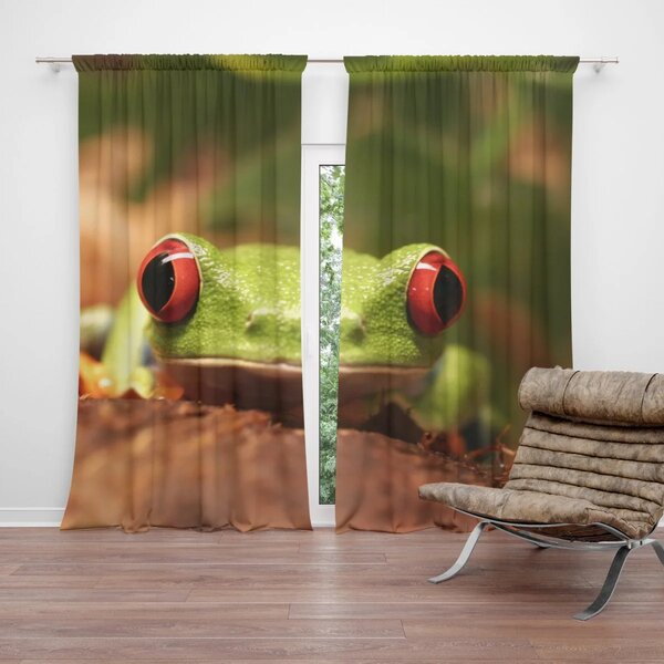 Sablio Záves Zelená žaba: 2 ks 140x250 cm