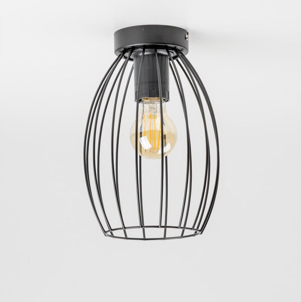 LED Stropné svietidlo 1xE27/6,5W/230V čierne