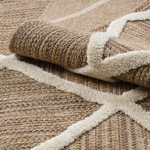 Dywany Łuszczów , Kusový koberec Spark 0708A beige/cream, 80x150, béžová, chodba / predsieň