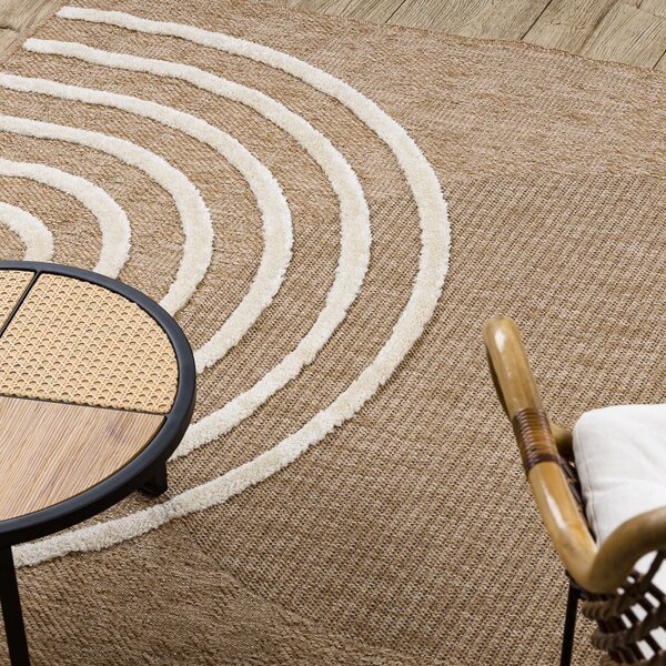 Dywany Łuszczów, Kusový koberec Spark 0688A beige/cream, 80x150, béžová, chodba / predsieň