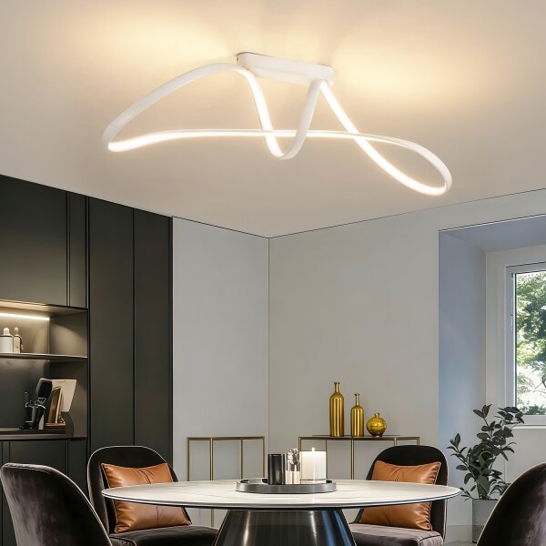 Brilagi-LED Stmievateľné prisadené svietidlo TWISTER LED/60W/230V 3000-6000K biela + diaľkové ovládanie