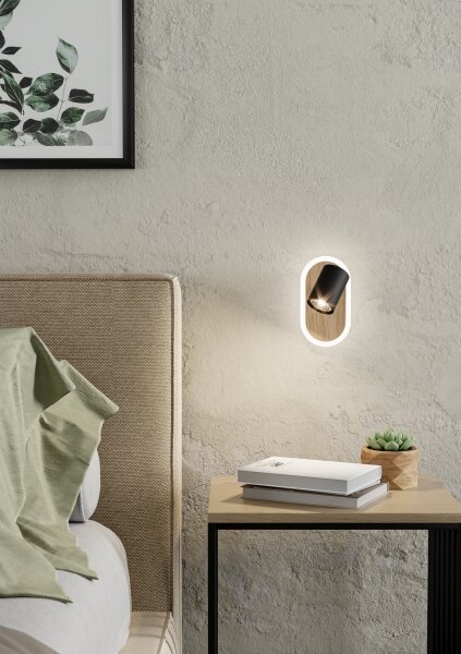 Eglo 901631 - LED nástenné bodové svietidlo RIMBOCCHI LED/7W/230V hnedé/čierne