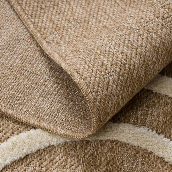 Dywany Łuszczów, Kusový koberec Spark 0688A beige/cream, 80x150, béžová, chodba / predsieň