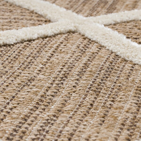 Dywany Łuszczów , Kusový koberec Spark 0708A beige/cream, 80x150, béžová, chodba / predsieň