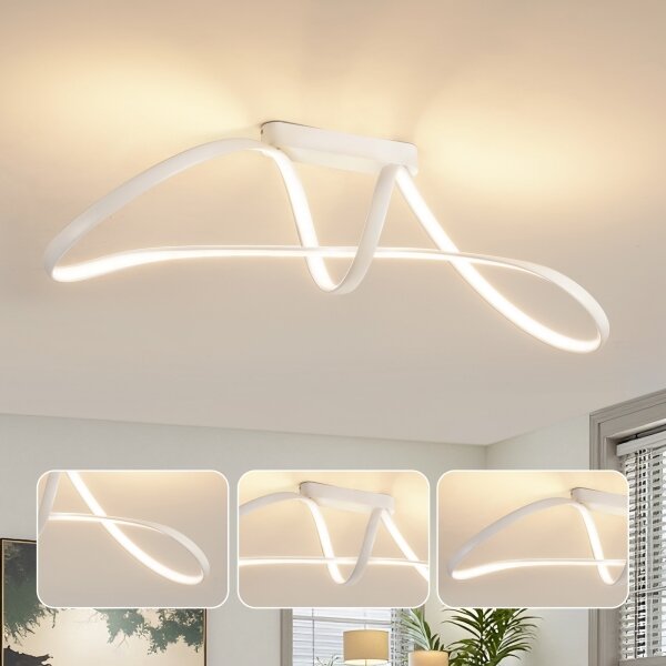 Brilagi-LED Stmievateľné prisadené svietidlo TWISTER LED/60W/230V 3000-6000K biela + diaľkové ovládanie
