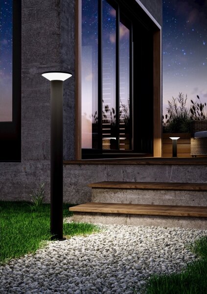Eglo 901841 - Vonkajšie LED svietidlo RIGOSA LED/10W/230V 35 cm IP44 čierne