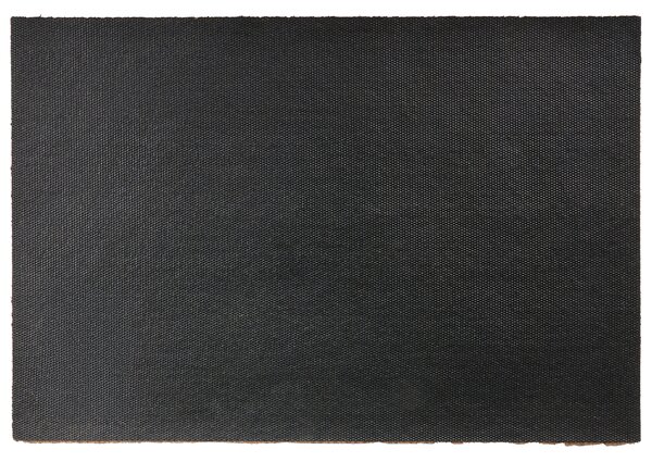 Rohožka viacfarebná prírodné kokosové vlákno 40 x 60 cm PVC povlak protišmyková rohož s kvetovaným vzorom do interiéru moderná