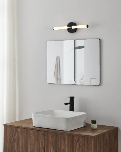 Eglo 901852 - LED kúpeľňové osvetlenie nad zrkadlo RAMOLA LED/7,5W/230V 45cm IP44 čierne