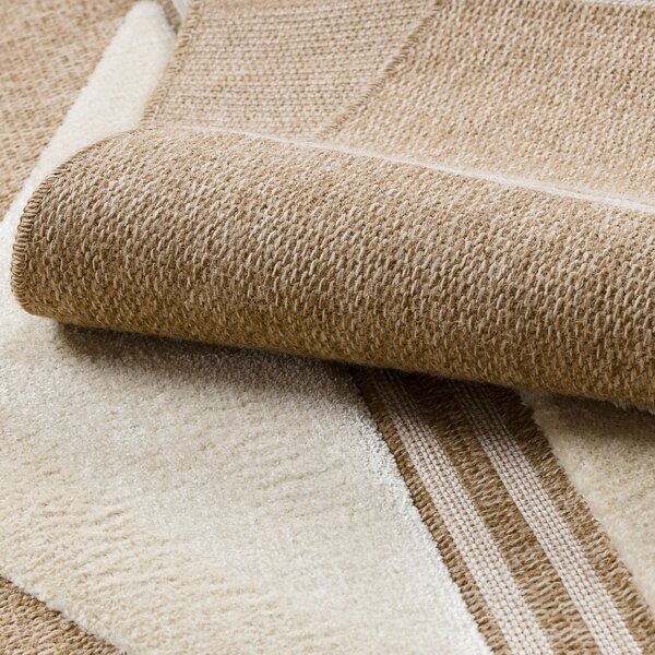 Dywany Łuszczów, Kusový koberec Spark 0698A beige/cream, 80x150, béžová, chodba / predsieň