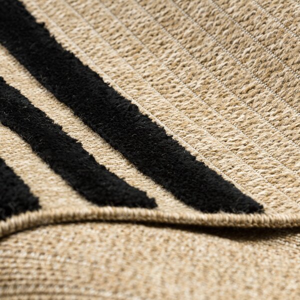 Dywany Łuszczów, Kusový koberec Spark 0689 beige/black, 120x170, béžová, chodba / predsieň