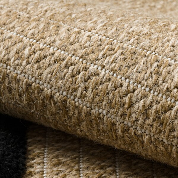 Dywany Łuszczów, Kusový koberec Spark 0689 beige/black, 120x170, béžová, chodba / predsieň