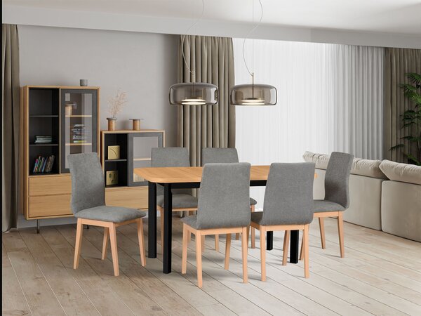 Rozkladací jedálenský stôl Wenera 2P 140-180x80 - dub artisan
