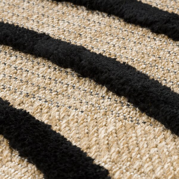 Dywany Łuszczów, Kusový koberec Spark 0688 beige/black, 160x220, béžová, chodba / predsieň