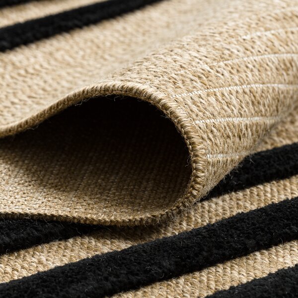 Dywany Łuszczów, Kusový koberec Spark 0689 beige/black, 120x170, béžová, chodba / predsieň