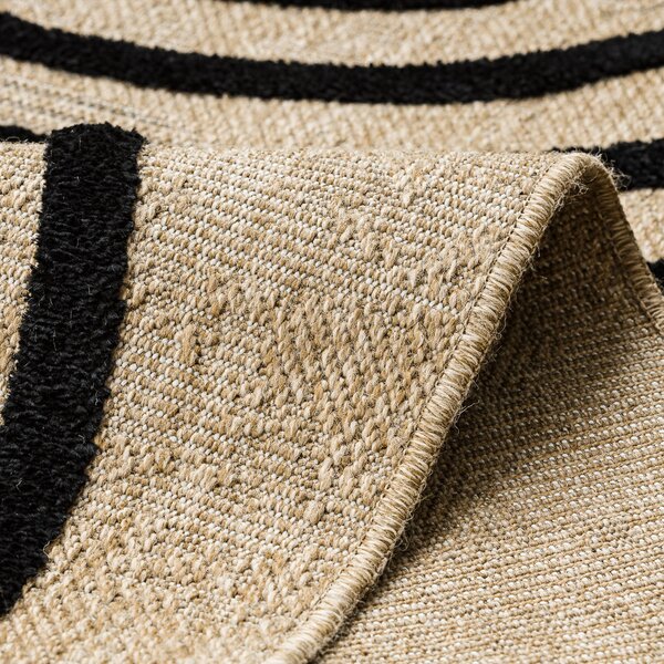 Dywany Łuszczów, Kusový koberec Spark 0688 beige/black, 160x220, béžová, chodba / predsieň