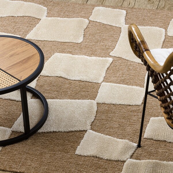 Dywany Łuszczów, Kusový koberec Spark 0710A beige/cream, 80x150, béžová, chodba / predsieň
