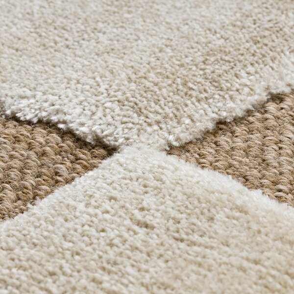 Dywany Łuszczów, Kusový koberec Spark 0710A beige/cream, 80x150, béžová, chodba / predsieň
