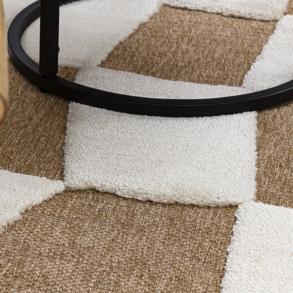 Dywany Łuszczów, Kusový koberec Spark 0710A beige/cream, 80x150, béžová, chodba / predsieň
