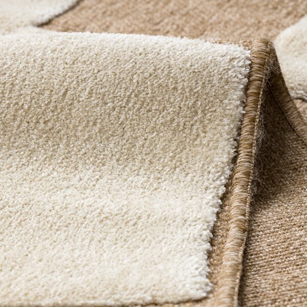 Dywany Łuszczów, Kusový koberec Spark 0710A beige/cream, 80x150, béžová, chodba / predsieň