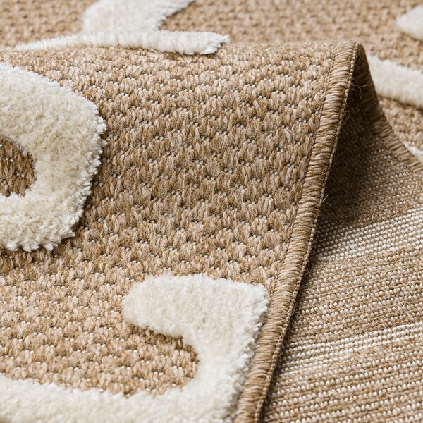 Dywany Łuszczów, Kusový koberec Spark 0711A beige/cream, 80x150, béžová, chodba / predsieň