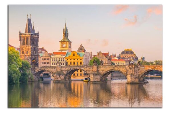 Obraz na plátne Karlov most a Vltava