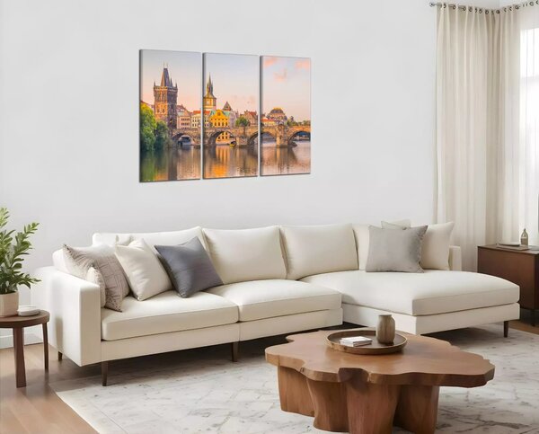 Obraz na plátne Karlov most a Vltava