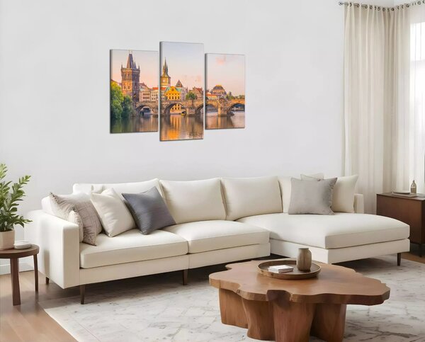 Obraz na plátne Karlov most a Vltava