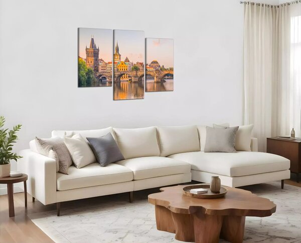 Obraz na plátne Karlov most a Vltava