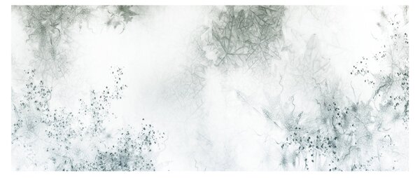 Obraz abstrakcie listov (120x50 cm)
