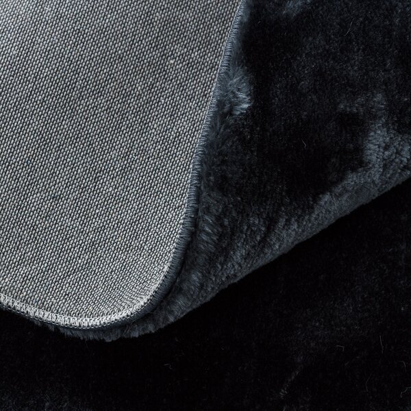 Dywany Łuszczów , Kusový koberec Visco Rabbit Dark grey 5 kruh, 120x120 (priemer) kruh, šedá, detská izba