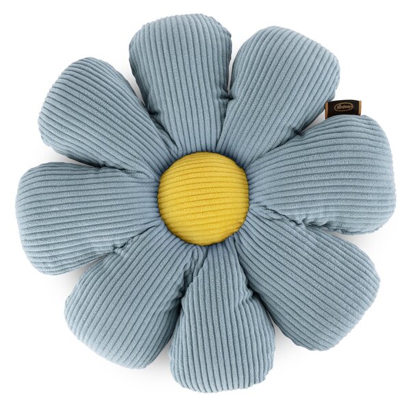 DETSKÝ DEKORAČNÝ VANKÚŠ FLOWER40 (FI) 37 CM MODRÁ