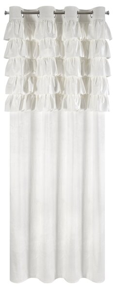 ZATEMŇOVACÍ ZÁVES NA KRÚŽKOCH AURA 140X250 CM BIELA