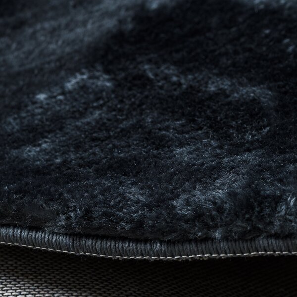 Dywany Łuszczów , Kusový koberec Visco Rabbit Dark grey 5 kruh, 120x120 (priemer) kruh, šedá, detská izba